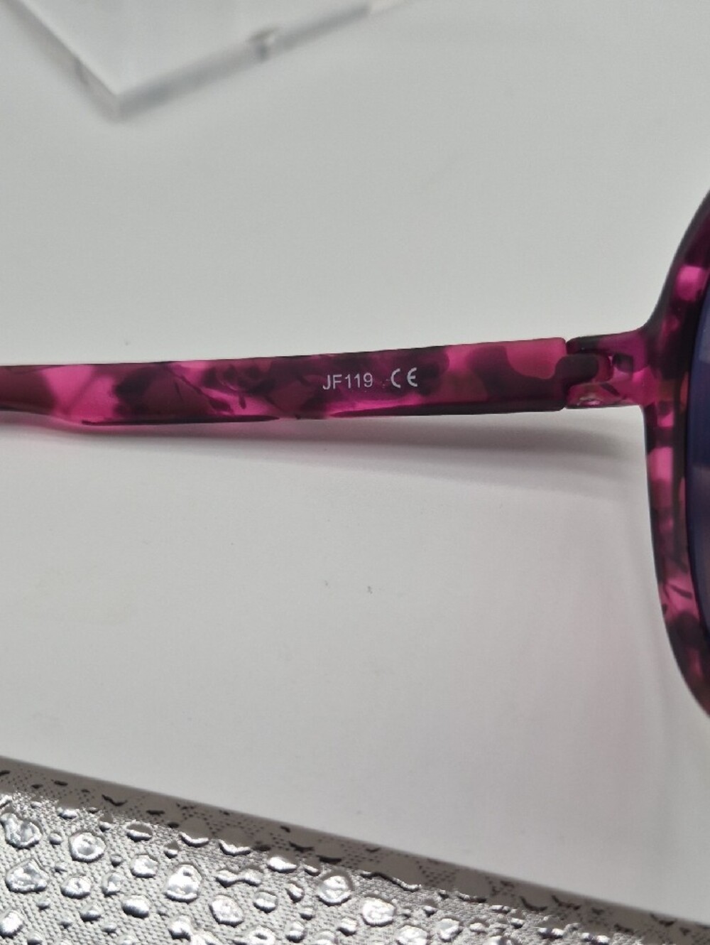 Women's Pink Leopard Print Aviator Sunglasses - Picture 5 of 5